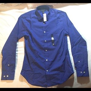 Banana republic blue long sleeved button up